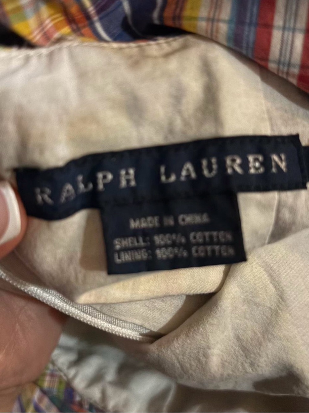 Vintage Ralph Lauren MADRAS Dress Women’s Sz 6 Plaid Sleeveless Sundress - Picture 4 of 7